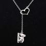 Gzrlyf Koala Bear Necklace Koala Lariat Necklace Koala Bear Gifts for Her