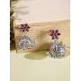 Crunchy Fashion Bollywood Style Traditional Indian Oxidised Silver Jewelry Jhumki Jhumka Earrings for Women/Girls
