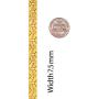 LIFETIME JEWELRY 7.5mm Brushed Riccio Bracelet 24k Gold Plated for Women and Men