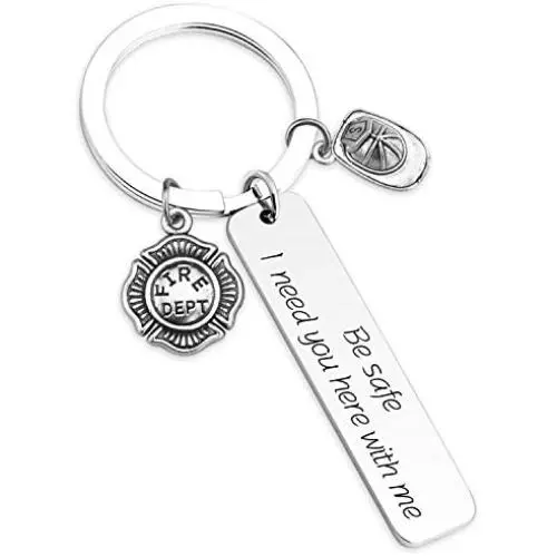 HN HNHB Safe I Need You Safe Keychain Firefighter Gift Police Jewelry Gifts … HN HNHB Safe I Need You Safe Keychain Firefighter Gift Police Jewelry Gifts …