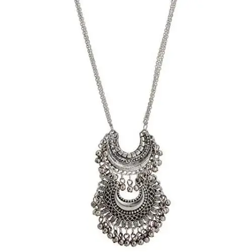 Zephyrr Fashion Turkish Style Beaded Pendant Long Necklace for Women Boho Gypsy Zephyrr Fashion Turkish Style Beaded Pendant Long Necklace for Women Boho Gypsy