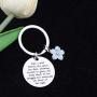 FUSTMW Wildflower Keychain Inspiration Gifts Wildflower Jewelry for Like a Wild Flower Allowing Herself to Grow Knew of Her Light