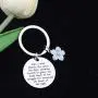FUSTMW Wildflower Keychain Inspiration Gifts Wildflower Jewelry for Like a Wild Flower Allowing Herself to Grow Knew of Her Light