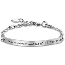 G-Ahora Aunt and Niece Bracelet Auntie Jewelry Gift for Aunt from Niece