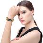 Jstyle 20Pcs Wooden Bead Bracelet for Women Mens Lava Rock Stone Beads Essential Oil Diffuser Beaded Bracelets Bangles Elastic Stretch Bracelet Set