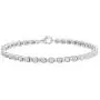 Dazzlingrock Collection 0.10 Carat (ctw) Round Cut White Diamond Ladies XO Shape Tennis Bracelet 1/10 CT, Sterling Silver Dazzlingrock Collection 0.10 Carat (ctw) Round Cut White Diamond Ladies XO Shape Tennis Bracelet 1/10 CT, Sterling Silver