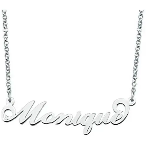 CoolJewelry Name Necklace Personalized Custom Made Nameplate Initial Necklace 925 Sterling Silver Jewelry Birthday Gift CoolJewelry Name Necklace Personalized Custom Made Nameplate Initial Necklace 925 Sterling Silver Jewelry Birthday Gift