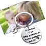 FUSTMW Grandma Grandpa Est.2021 Keychain Promoted from Dog Grandma Grandpa to Human Grandma Grandpa Gifts Grandchild Announcement Gifts