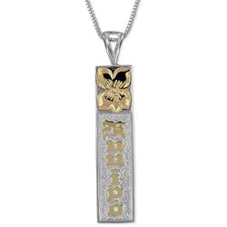 Sterling Silver Kuuipo Bar Reversible Pendant Necklace