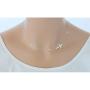 S925 Sterling Silver Sideways Choker Necklace Jewelry 14 inches to 18 inches