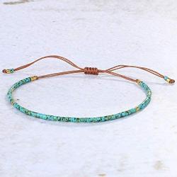 KELITCH Seed Bead Friendship Strand Bracelet Handmade Beaded String Bracelet Fashion Charm Jewelry