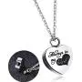 Casa De Novia Always in My Heart Cremation Jewelry Rose Gold Stainless Steel Keepsake Memorial Urn Ash Necklace Casa De Novia Always in My Heart Cremation Jewelry Rose Gold Stainless Steel Keepsake Memorial Urn Ash Necklace