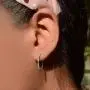 1/2 to 1 Carat Diamond Inside Out Oval Hoop Earrings for Women in 14k White Gold (H-I, SI2-I1, cttw) Screw Back by Privosa Fine Jewelry 1/2 to 1 Carat Diamond Inside Out Oval Hoop Earrings for Women in 14k White Gold (H-I, SI2-I1, cttw) Screw Back by Privosa Fine Jewelry