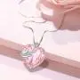 Hantaostyle Angel Wings Love Heart Crystal Necklaces 18k White Gold Plated Pendant Birthstone Necklace,Heart of The Ocean Necklace Jewelry Gifts for Womens Hantaostyle Angel Wings Love Heart Crystal Necklaces 18k White Gold Plated Pendant Birthstone Necklace,Heart of The Ocean Necklace Jewelry Gifts for Womens