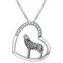 TRISHULA Wolf/Cat/Flamingo/Turtle/Dog/Unicorn/Heart Pendant Necklace for Women Girls, Sterling Silver Animals Necklace, l Love You Forever Opal Necklace Jewelry Gift 18''+2'' (Gift Box Included) TRISHULA Wolf/Cat/Flamingo/Turtle/Dog/Unicorn/Heart Pendant Necklace for Women Girls, Sterling Silver Animals Necklace, l Love You Forever Opal Necklace Jewelry Gift 18''+2'' (Gift Box Included)