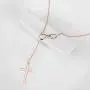Infinity Cross Pendant Y Necklace Lariat Style | .925 Sterling Silver | 3 Finishes Available