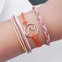 ZHEPIN 3PCS Braided Rope Bracelet Set Handmade Waterproof Wrap Bracelet Charm Woman Kids …