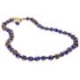 GlassOfVenice Murano Glass Sommerso Necklace - Navy Blue