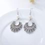 SISGEM RBG Dissent Collar Earrings with Pearl,S925 Sterling Silver Ruth Bader Ginsburg Drop Dangle Earrings Jewelry Gifts for Women Girls Ruth RBG