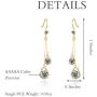 Cubic Zirconia CZ Drop Earrings Womens Long Wedding Bridal Crystal Rhinestone Zircon Linear Dangle Earrings for Women Girls Bride Bridesmaids Party Prom Fashion Jewelry