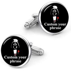Kooer Classic Stylish Star Cuff Links Personalized Wedding Cufflinks Gift for Men