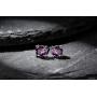 Swarovski Stud Earrings for Women - 925 Sterling Silver Crystal Earrings - Birthstone Earrings Studs for Girls - Amethyst Crystal From Swarovski By GoSparkling Allergy-Free Passed SGS Inspection