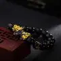 2 Pieces 12 mm Feng Shui Bead Bracelet Chinese Bracelet with Hand Carved Black Amulet Bead Bracelet for Attracting Wealth and Good Luck 2 Pieces 12 mm Feng Shui Bead Bracelet Chinese Bracelet with Hand Carved Black Amulet Bead Bracelet for Attracting Wealth and Good Luck