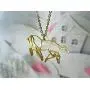 La Menagerie Horse Gold Origami Jewelry & Gold Geometric Necklace – 18 Karat Plated Gold Necklace & Horse Necklaces for Women – Horse Necklace for Girls & Origami Necklace La Menagerie Horse Gold Origami Jewelry & Gold Geometric Necklace – 18 Karat Plated Gold Necklace & Horse Necklaces for Women – Horse Necklace for Girls & Origami Necklace