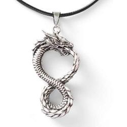 HAQUIL Dragon Necklace, Medieval Viking Celtic Dragon Pendant, Dragon Jewelry Gift