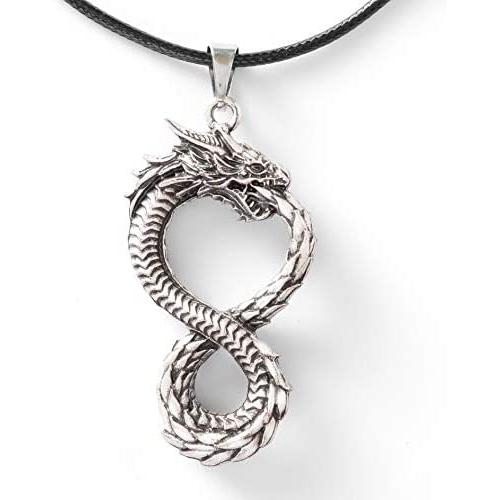 HAQUIL Dragon Necklace, Medieval Viking Celtic Dragon Pendant, Dragon Jewelry Gift