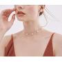 Gold Star Choker Necklace 925 Sterling Silver 18K Gold Plated Short Chorkers Necklaces Teen Girls Jewelry Stars for Women Gifts For Her