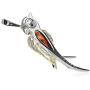 Ian and Valeri Co. Amber Sterling Silver Parrot Pendant