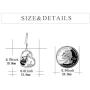 POPLYKE Sterling Silver Cute Animal Dangle Hypoallergenic Earrings for Women Girls
