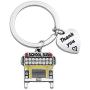 FUSTMW Thank You Gift for School Bus Driver Keychain Appreciation Gift End of The School Year Gift