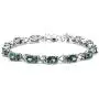 Silvershake Simulated Color Change Alexandrite 925 Sterling Silver Victorian Heart Style 7 to 8.5 Inch Adjustable Bracelet