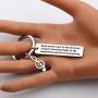 KUIYAI Plato Quote Keychain Music Gives a Soul to The Universe Keyring Gift for Musicians and Music Teachers Music Lover