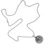Jewelry Astrology Zodiac sign Libra Scales (Sep 23-Oct 22) Amulet Charm Medallion Silver pewter pendant necklace w Silver Ball Chain