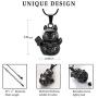 Cremation Jewelry Fortune Cat Pendant Pet Urn Necklace Ashes Keepsake Holder Memorial Urn Necklace Gifts for Pet Lovers