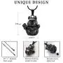 Cremation Jewelry Fortune Cat Pendant Pet Urn Necklace Ashes Keepsake Holder Memorial Urn Necklace Gifts for Pet Lovers
