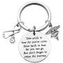 Nurse Practitioner Graduation Gift NP Keychain NP Charm Gift Medical Caduceus Grad Nursing Inspirational Gifts for NP Take Pride in How Far You Have Come