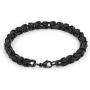 GuoShuang Mens Stainless Steel Mechanic Chunky Byzantine Chain Bracelet and Necklace Jewelry Set