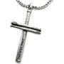 FORGIVEN JEWELRY Baseball Bat Cross Necklace Chain