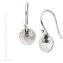 Silpada Mini Crystal Disc Drop Earrings with Crystals in Sterling Silver