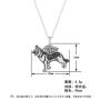 AILUOR German Shepherd Dog Necklace, Love Heart Dog Pendant Necklace Greyhound Dog Memorial Gift