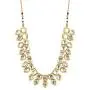 Saissa Gold Plated Metal Jadau Kundan Choker Indian Necklace Earrings Jewelry Set for Girls and Women