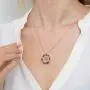 ENZOMAR Peacock Necklace for Women - Long Distance Relationships Gifts, Crystal Necklace for Women, Mother in Law Gifts from Daughter in Law, Mom Birthday Gifts from Daughter, Healing Crystals Jewelry, Mama Necklace, Sterling Silver Rose Gold Pendant