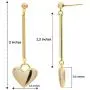 Cowlyn Heart Earrings Love Pendant Long 925 Silver Needle 14K Gold Dangle Drop Stud Cute Jewelry Gift for Women Cowlyn Heart Earrings Love Pendant Long 925 Silver Needle 14K Gold Dangle Drop Stud Cute Jewelry Gift for Women