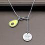 Funny Avocado Gift Just A Girl Who Loves Avocado Necklace Avocado Jewelry Gift for Avocado Lover(avocado NL)