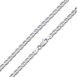 80 Gauge 925 Sterling Silver Solid Alert Mariner Marina Anchor Chain Necklace For Men Women Made Italy 16 18 20 24 Inch