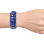 Shop LC Boho Stretch Bracelet Tribal Bohemian Jewelry Stretchable Cuff Gifts for Women (Blue/Green/Pink/Purple)